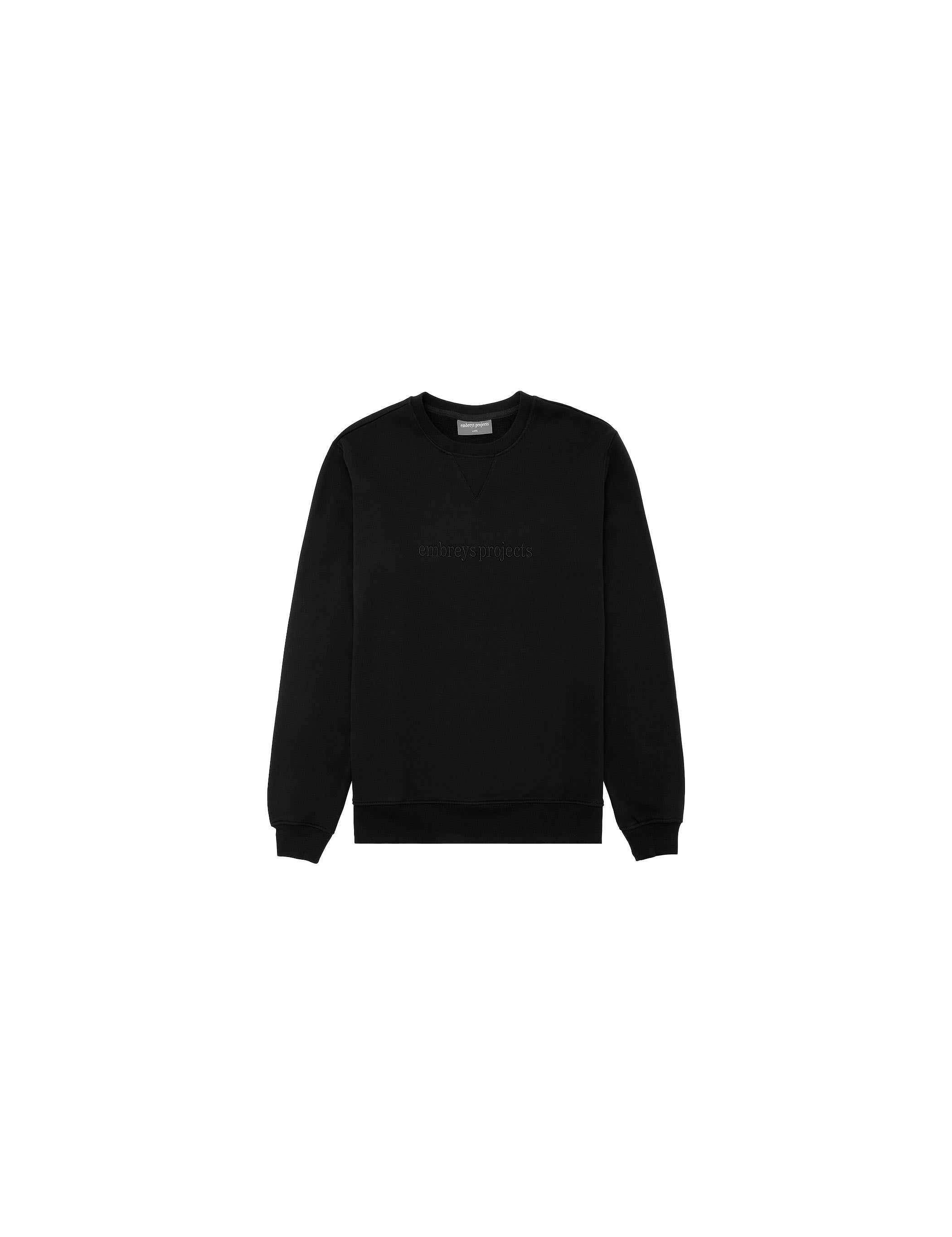 BASSO CN SWEATSHIRT - BLACK - Embreys Projects