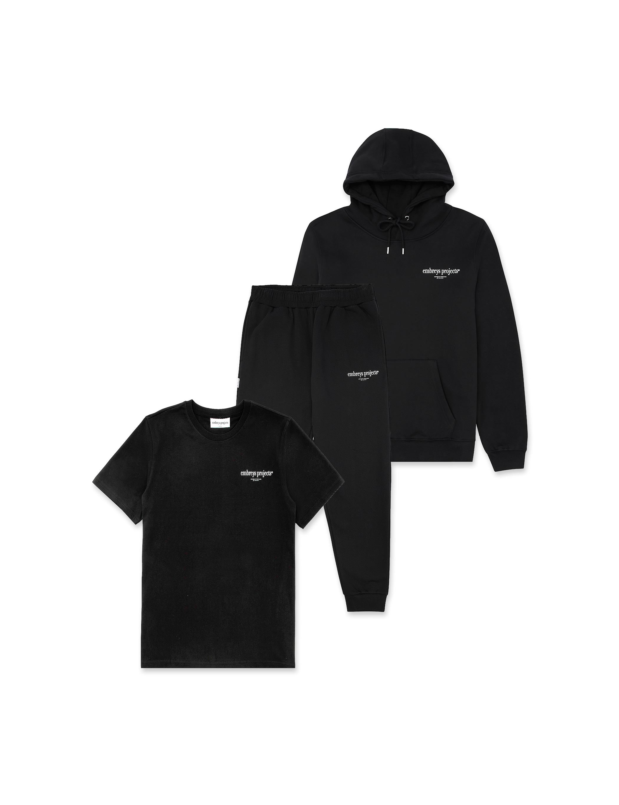 3-PACK ★ SÆT I SORT (black) (W) - Embreys Projects