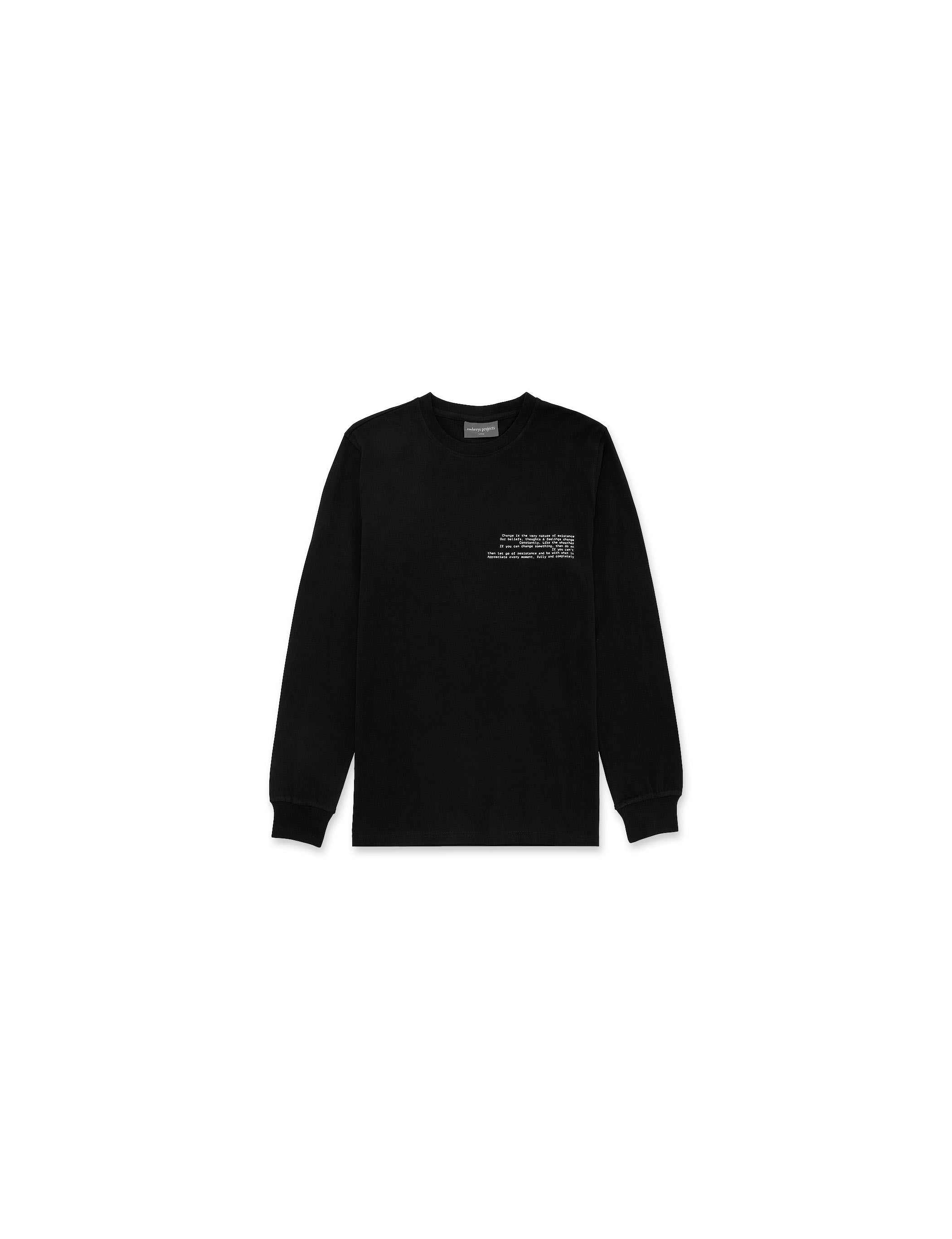 FRANK LS TEE - BLACK (W) - Embreys Projects