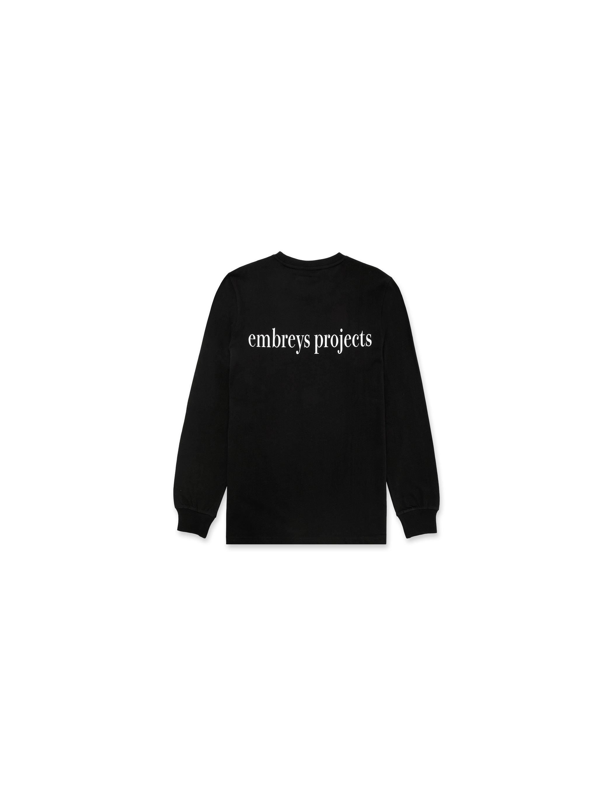 FRANK LS TEE - BLACK (W) - Embreys Projects