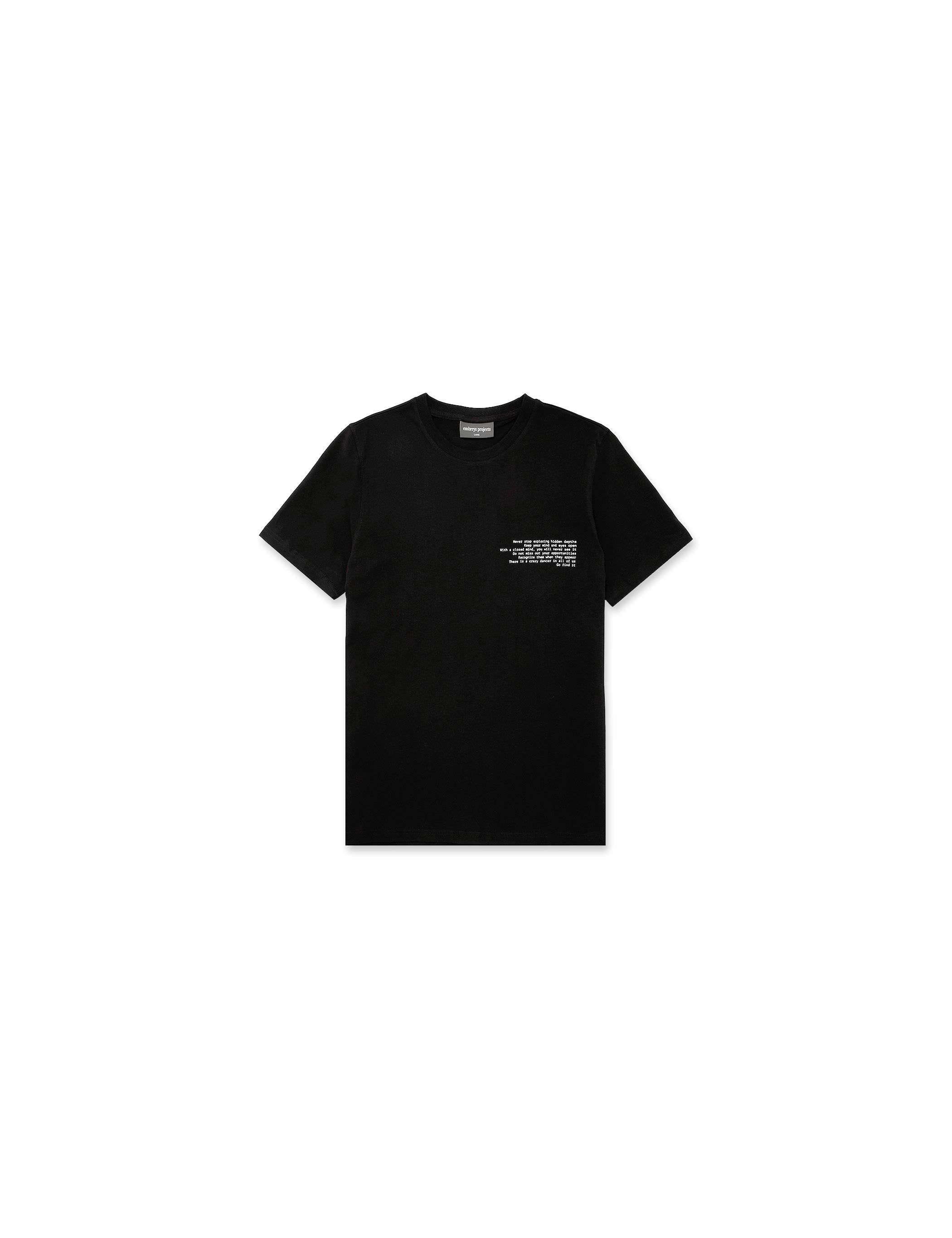 MONO SS TEE - BLACK (W) - Embreys Projects