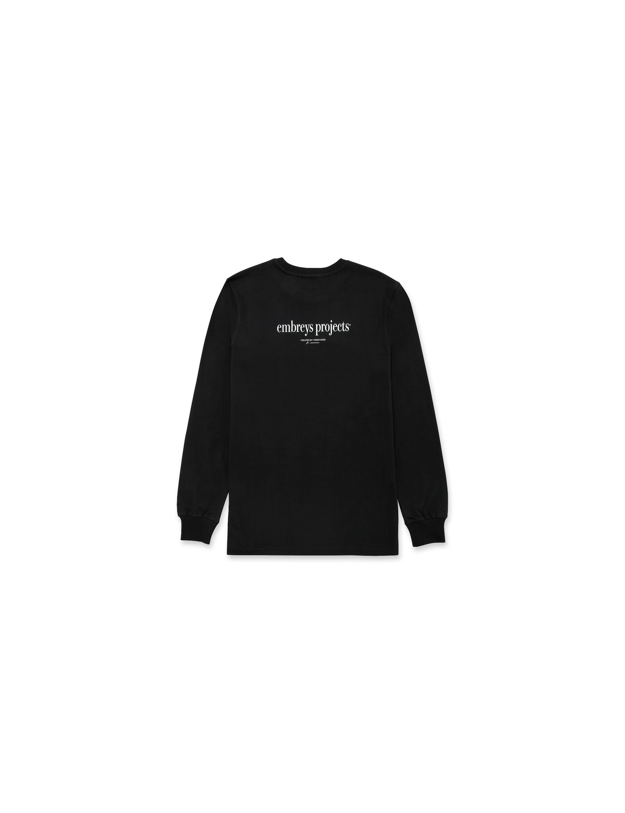 VISIONARY LS TEE - BLACK - Embreys Projects