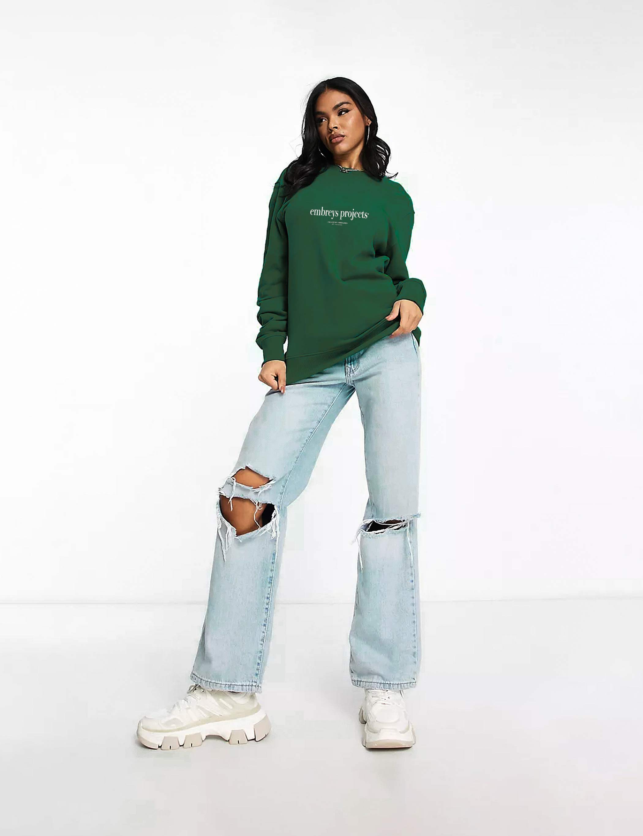 ABILITY CN SWEATSHIRT - PINE NEEDLE (W) - Embreys Projects