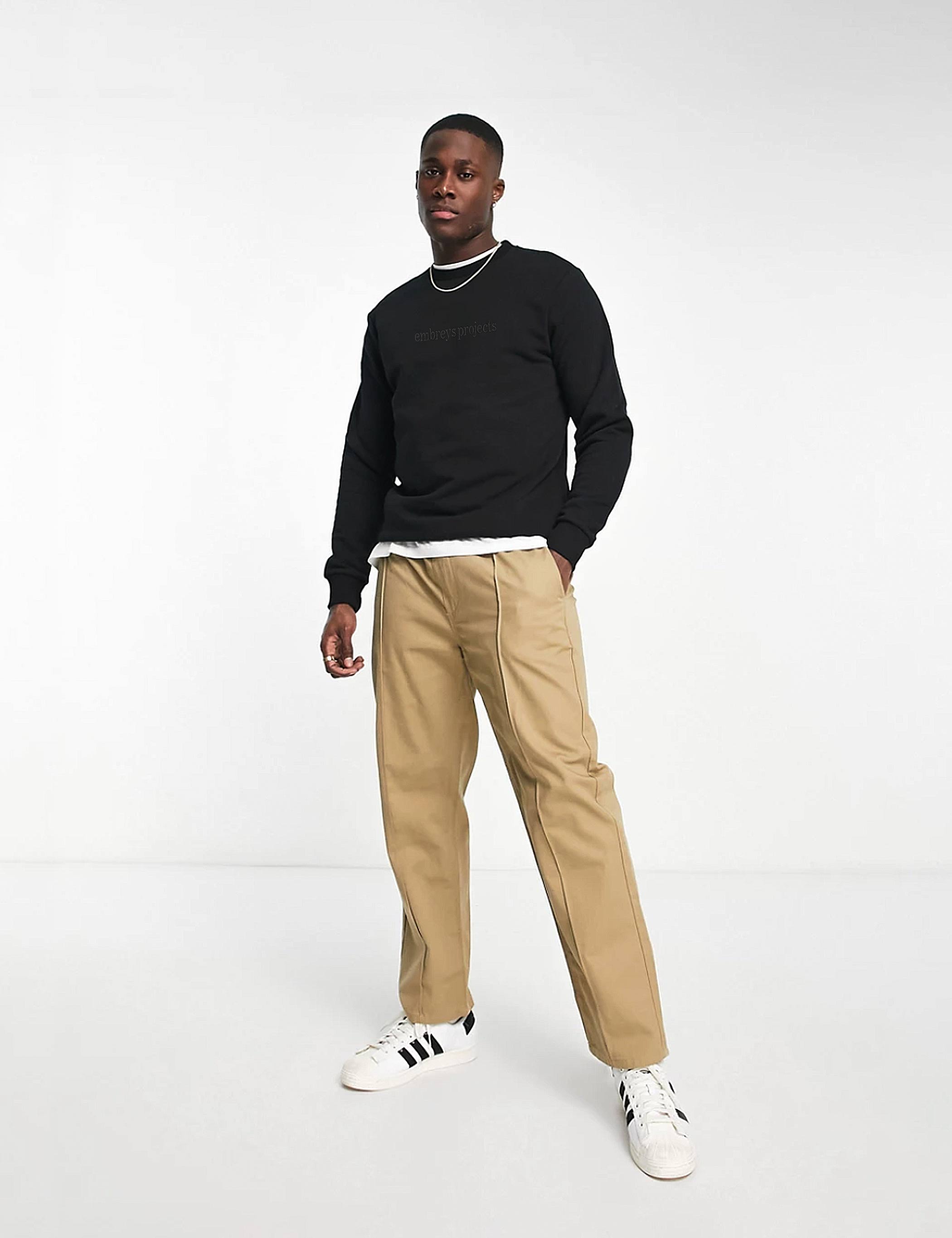 2-PACK ★ BASSO SWEATSHIRT & ISAAK TEE (sort) - Embreys Projects