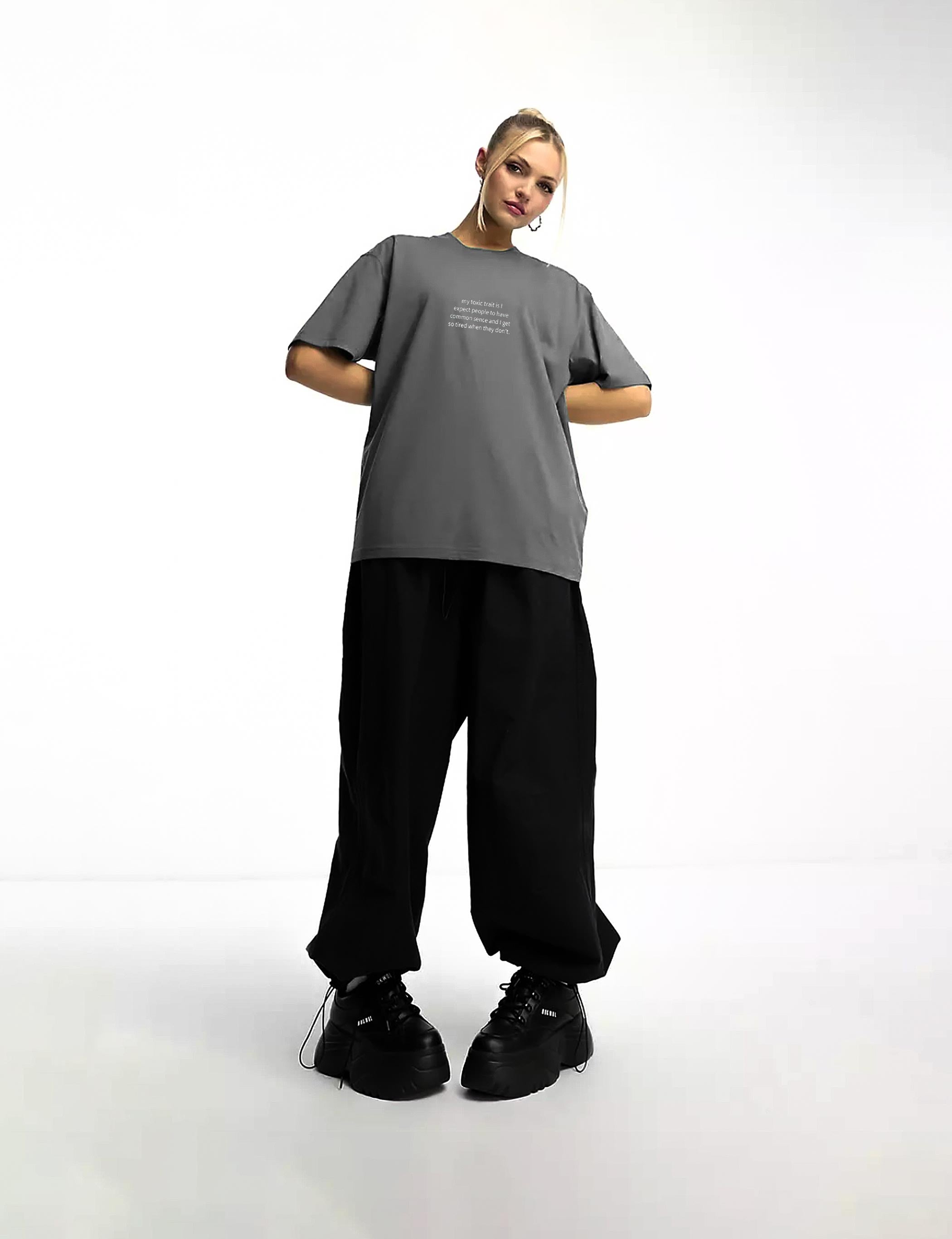 BELIEF SS TEE - PHANTOM (W) - Embreys Projects