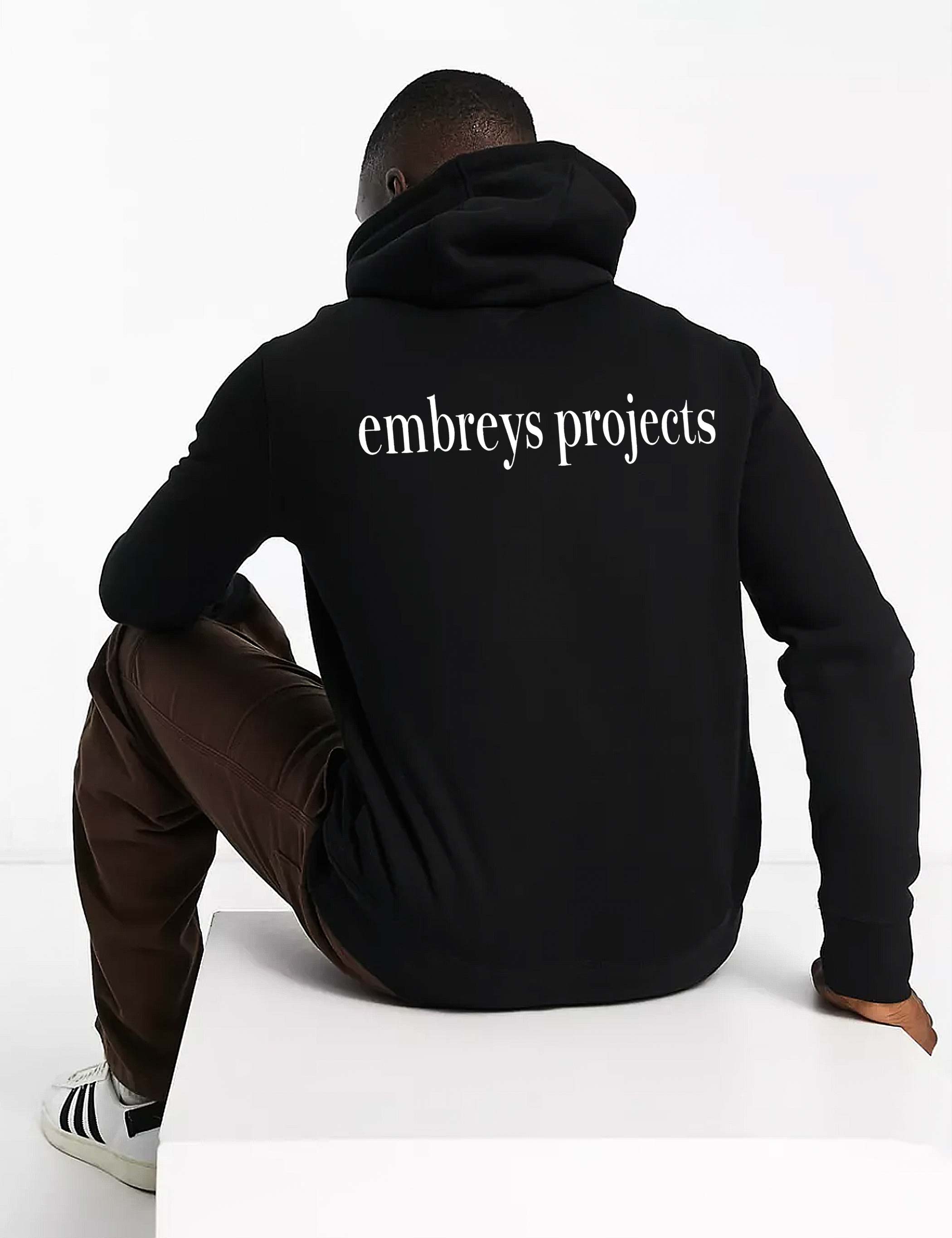 BJORK HOODIE - BLACK - Embreys Projects