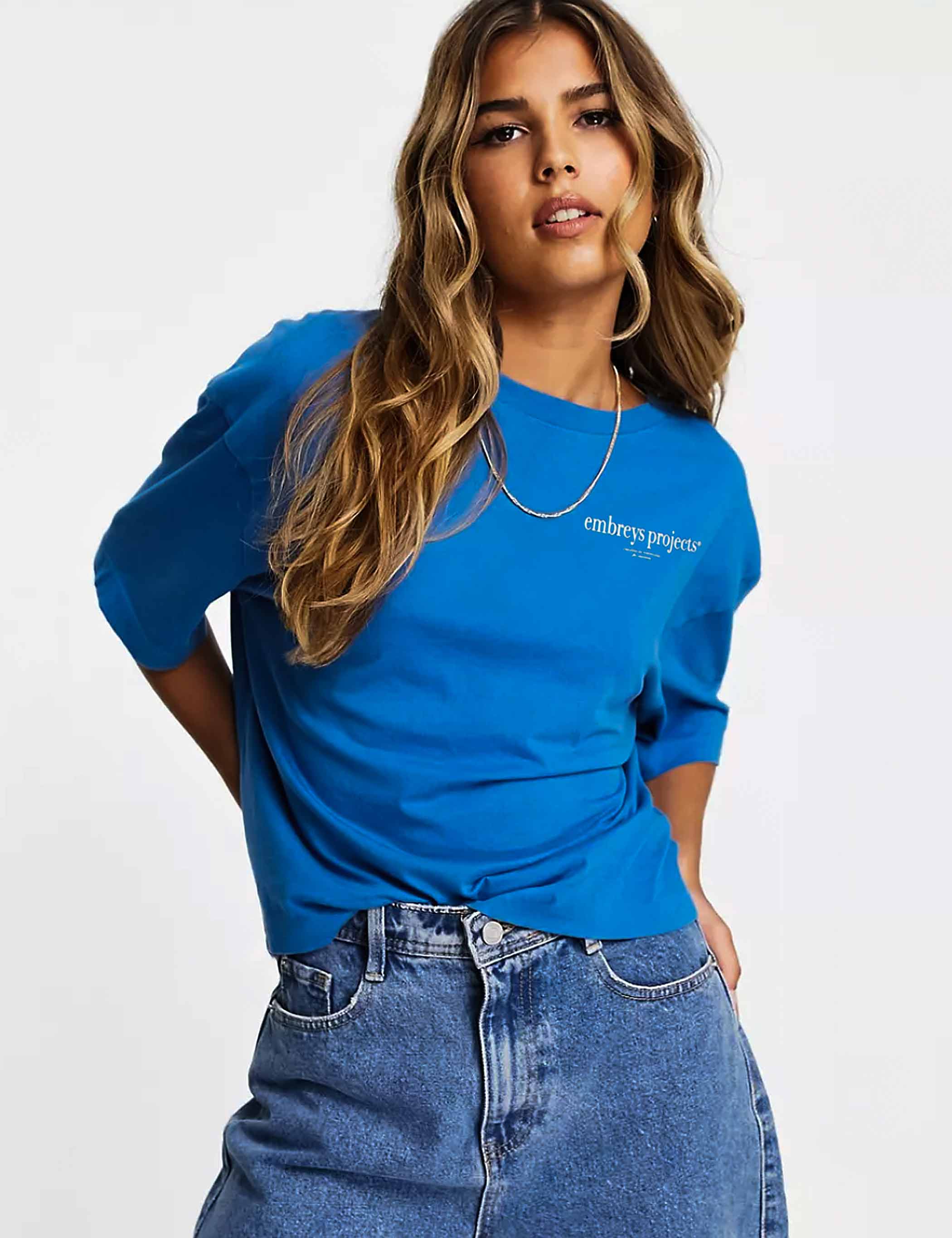 ESSENCE SS TEE - BLUE LOLITE (W) - Embreys Projects