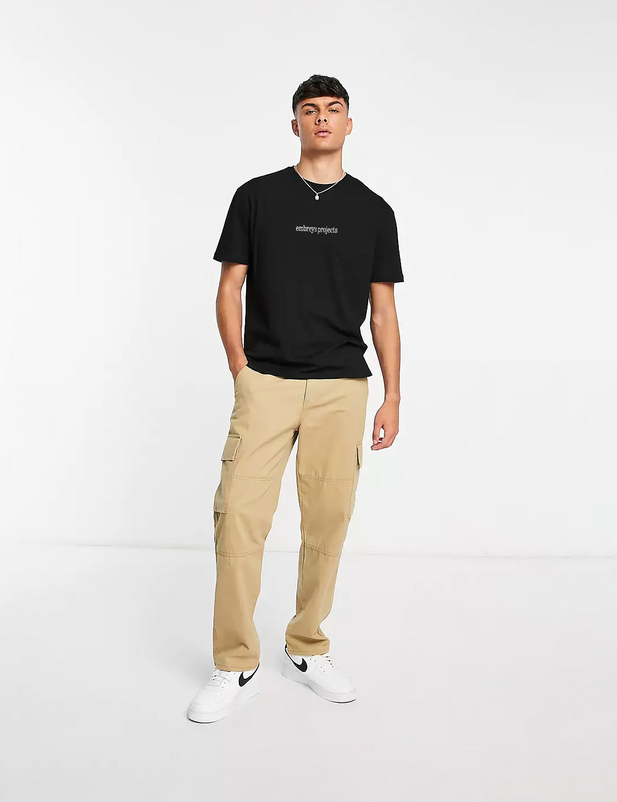 ISAAK SS TEE - BLACK - Embreys Projects