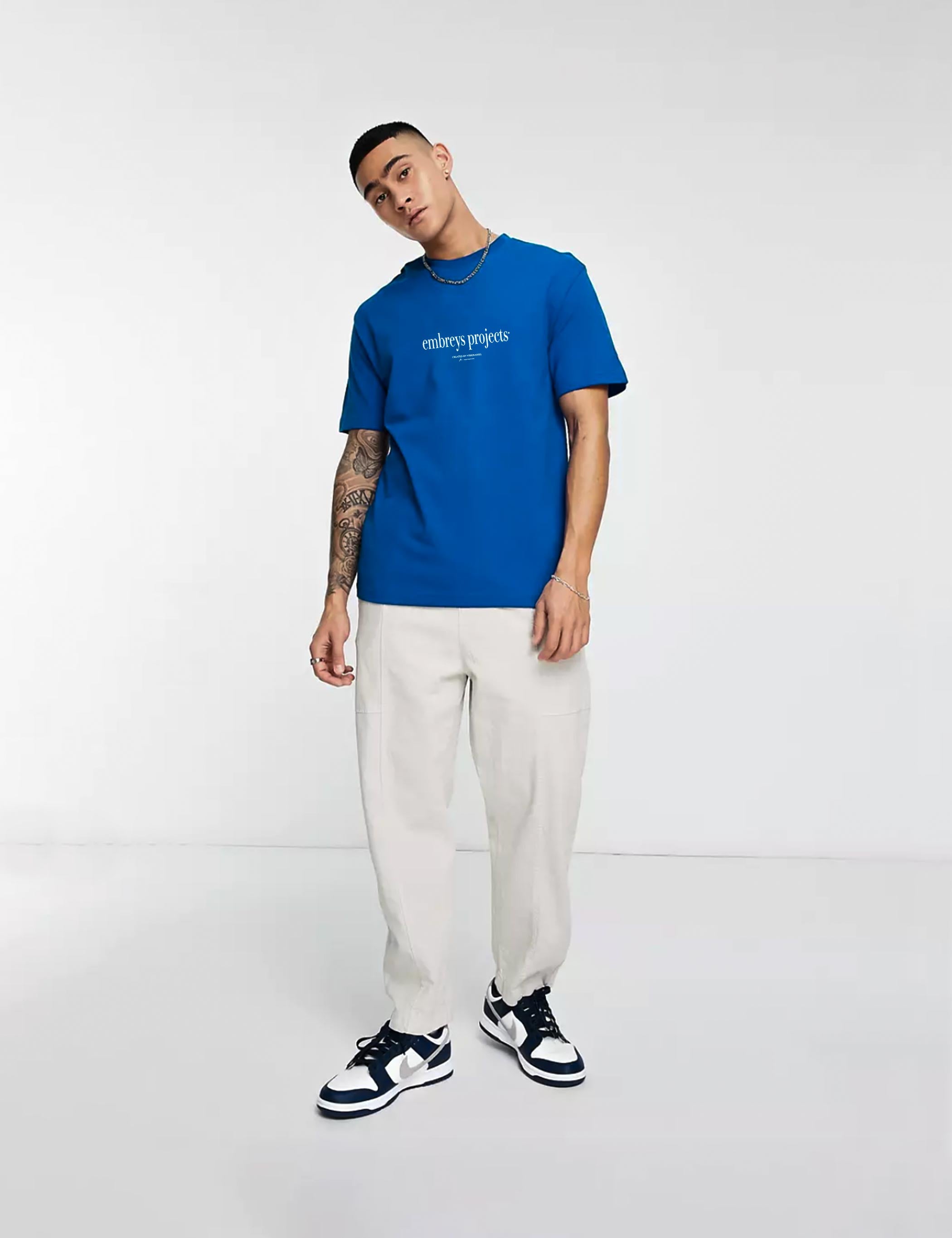 MIND SS TEE - BLUE LOLITE - Embreys Projects