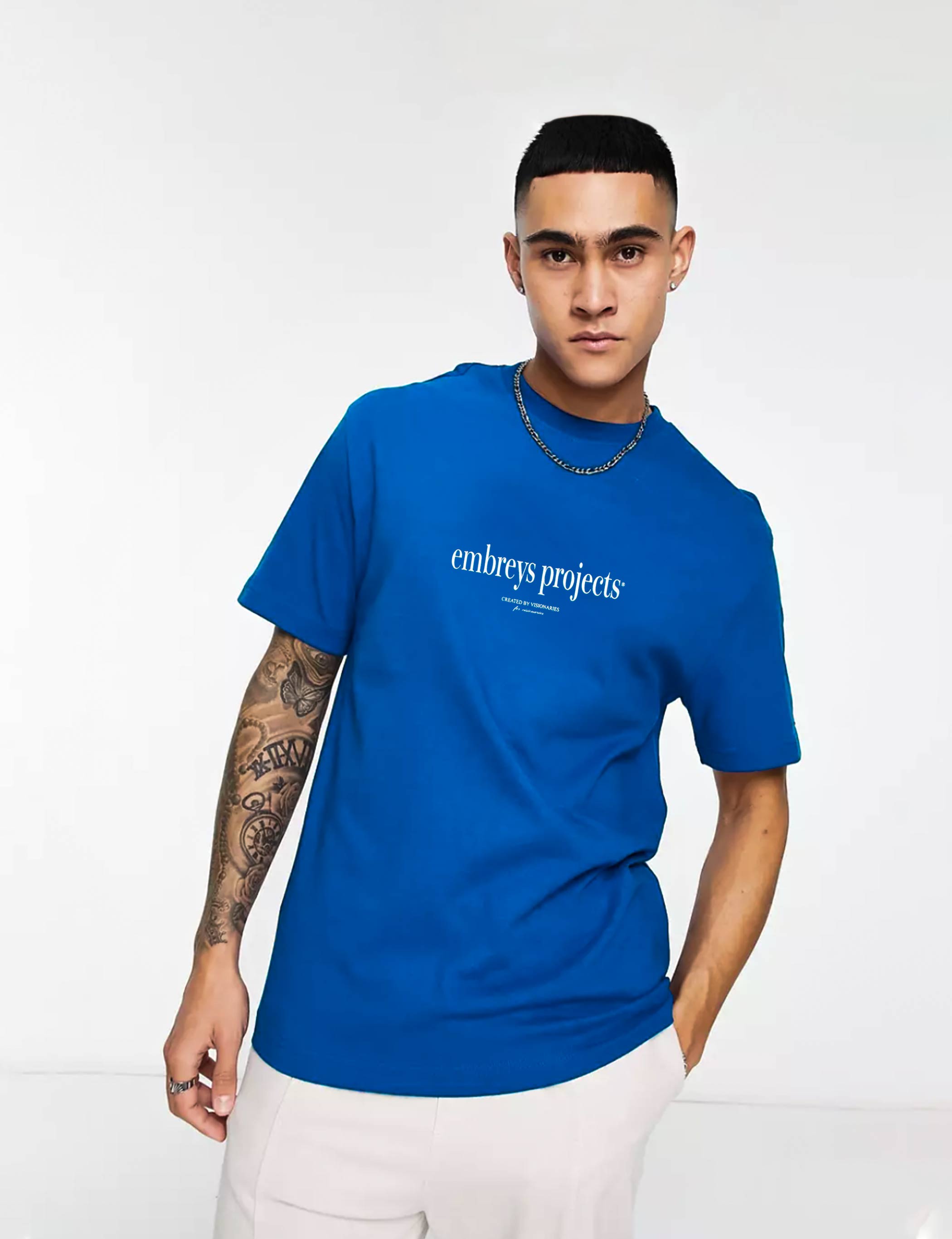 MIND SS TEE - BLUE LOLITE - Embreys Projects
