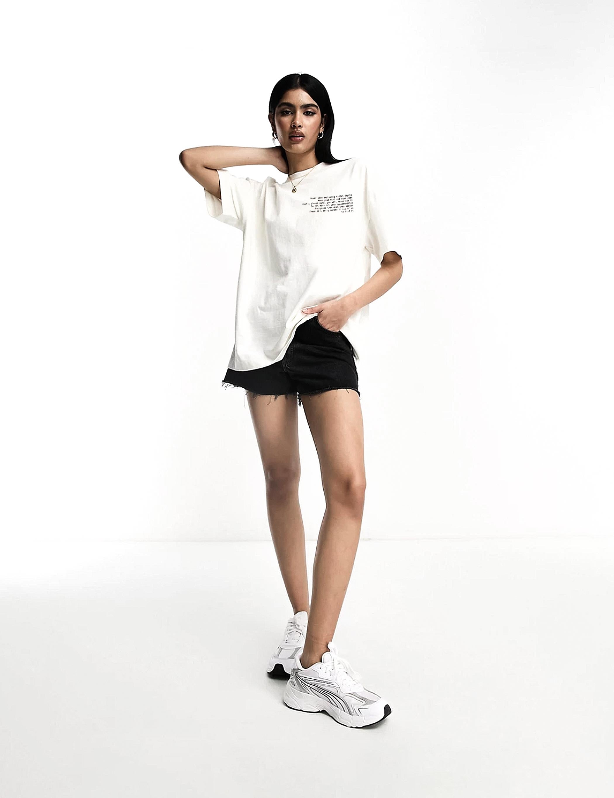 MONO SS TEE - HVID (W) - Embreys Projects