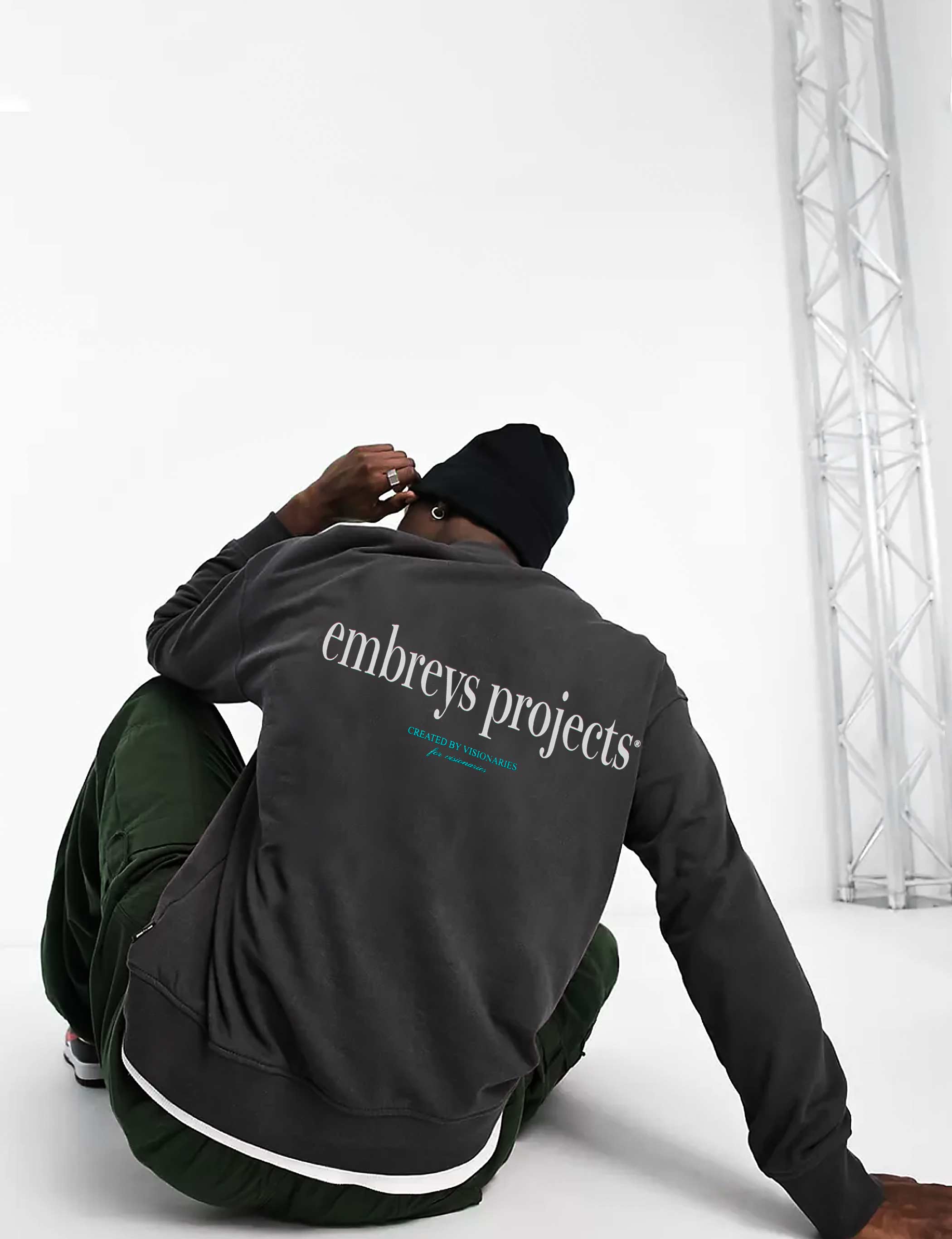TIME CN SWEATSHIRT - PHANTOM - Embreys Projects