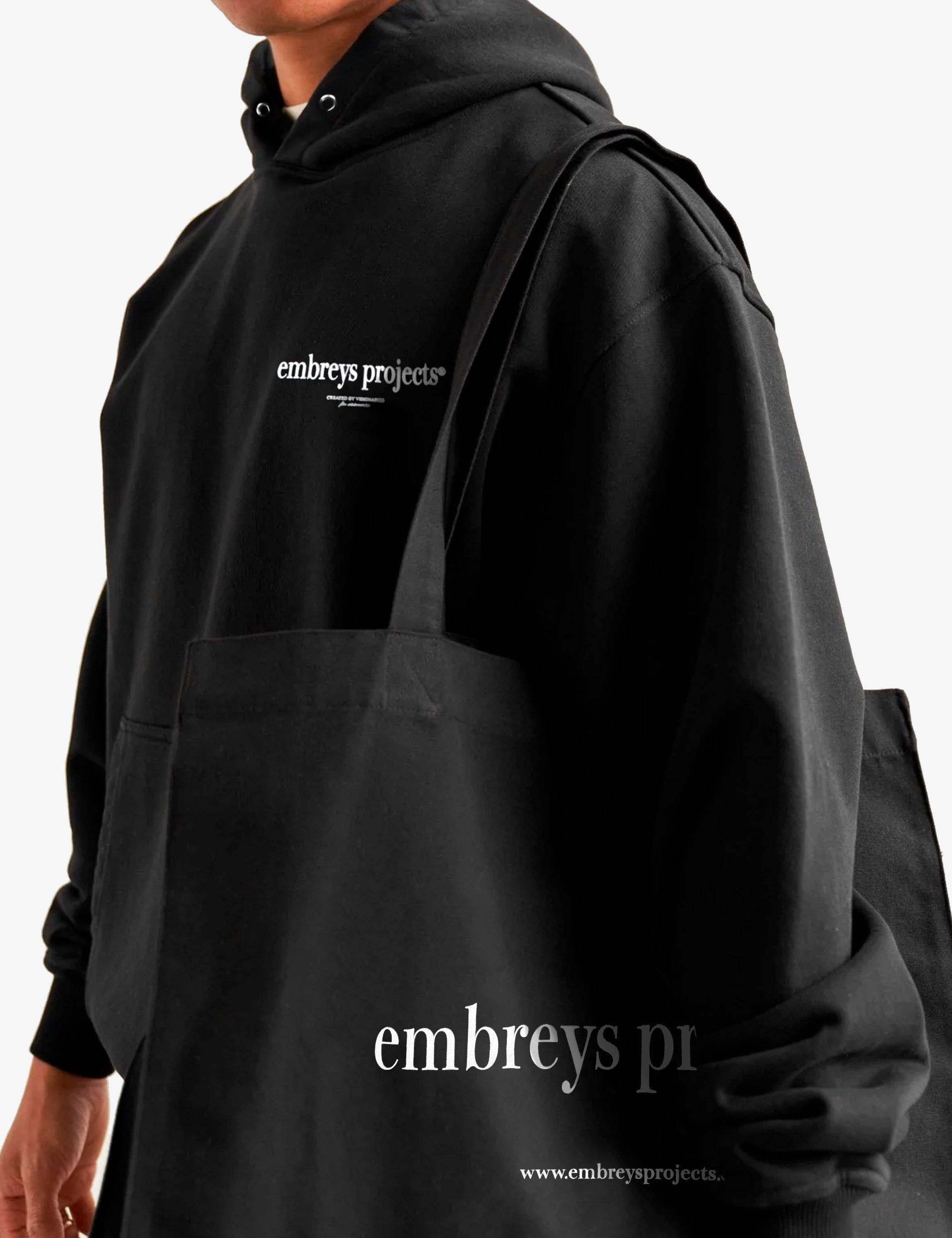 TOTE BAG - BLACK - Embreys Projects